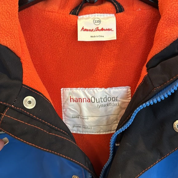 Hanna Andersson hooded winter ❄️ coat size 110 US (5) - Picture 4 of 7